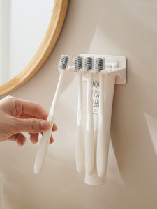 Giá Để Chổi Đánh Răng Acrylic Gắn Tường Không Cần Đục Lỗ Giá Để Kem Đánh Răng Thiết Bị Vệ Sinh Phòng Tắm Đồ Dùng Cá Nhân