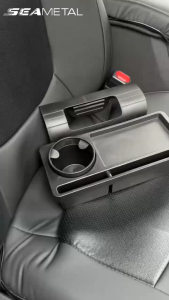 SEAMETAL Multifunctional Car Organizer Box Side Door Window Storage Rack with Cup Phone Hanging Holder Auto Interior Accessories