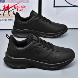 DOUBLE STAR | Mens Waterproof Anti-Slip Running Shoes Soft Sole Comfortable Casual Sport Shoes for Walking and Training