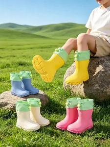 Boys Non-slip Rain Boots Girls Soft-soled Water Shoes Children School Rubber Shoes Students AntiskidBoots Child Kids Rain Shoes