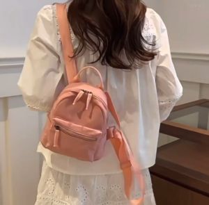 Tas Ransel Mini Wanita Viral Import Lucu Korean Style Aesthetic Kekinian Backpack Multifungsi Terbaru BK32