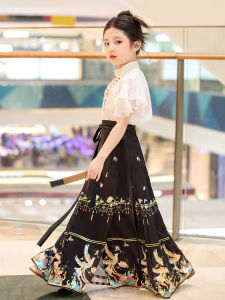New Chinese Style Childrens Hanfu Summer Outfit Large Toddler Girls Cheongsam Traditional Ming Dynasty Costume National Trend