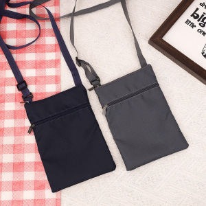 กระเป๋าสะพายข้าง Oxford Cloth เข็มขัดกันน้ำ กระเป๋าใส่โทรศัพท์มือถือ กระเป๋าใส่เอกสาร กระเป๋าสะพายไหล่แบบลำลองสำหรับเยาวชน