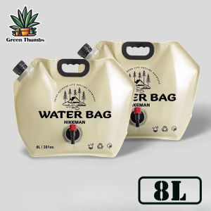 8L Water Storage Bag Large-capacity Water Bag Plastic Storage Jug for Camping Hiking Backpack Foldable Water Bottle