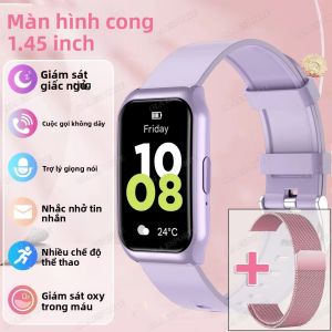 Đồng Hồ Thông Minh Màn Hình AMOLED 1.45 Inch Phiên Bản Toàn Cầu Theo Dõi Nhịp Tim Đo Oxy Máu 100+ Chế Độ Thể Thao Chức Năng Gọi Điện Dành Cho Nam Và Nữ