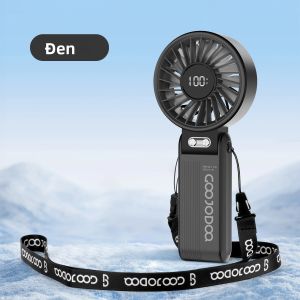 Quạt Cầm Tay Mini GOOJODOQ Có Thể Điều Chỉnh Tốc Độ 100 Cấp Độ Luồng Gió Tốc Độ Cao Yên Tĩnh Quạt Làm Mát Cổ Gấp 4000mAh Có Thể Sạc Lại Bằng USB