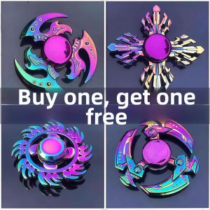 Jiaxun | Relaxing Colored Finger Spinning Top Children Metal