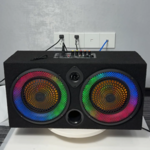 Carstorm Car Subwoofer Bluetooth Vibrating Speaker Super Bass Tweeter RGB Lights Support TF Card