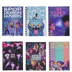สมุดโน้ต A6 ลายอนิเมะ Kpop Devil Hunter สำหรับจดบันทึกในสำนักงาน ไดอารี่ สมุดจดบันทึกนักเรียน สมุดโน้ตแบบมีเส้น 40 หน้า