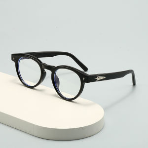 Fashion Round Anti Blue Light Blocking Glasses Men Women Trendy Stars Decoration Frame Accessory Eyewear Outdoor Eyeglasses