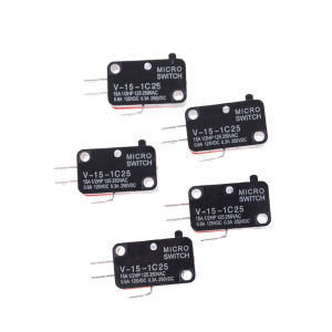 (Ce14)5Pcs Micro Switch V-15-1C25 Limit Switch 1NO 1NC 125V/250V 16A Microwave Oven Door Arcade Push Button Switch Micro Switch