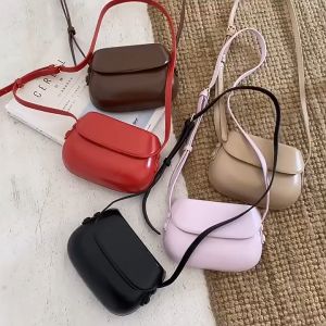 JIVIVIL JIVIVIL⚡Miễn Phí Vận Chuyển⚡Túi Xách Da PU Màu Trơn Phong Cách retro Thời Trang Cho Nữ