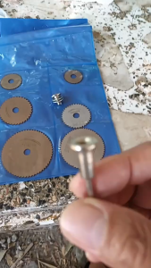 ชุด5ชิ้น+1แกนใบเลื่อยวงเดือนมินิ ใบตัดเพชร ใบตัดเพชรมินิ โรตารี่ใบเลื่อย ใบตัดเหล็กไอสปีด ใบตัดไม้ ใบเลื่อยจิ๋ว 22-44มม