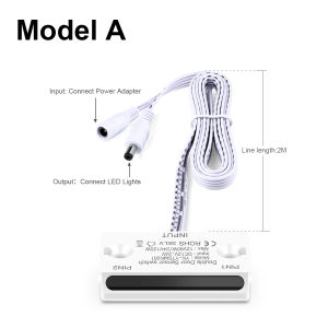 DC12-24V Door Switch IR Proximity Double Sensor Switch Door Open/Close ON LED Light Switch For Closet Cabinet Wardrobe Control