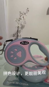 Cat Dog Leash Heavy Duty Automatic Retractable Telescopic Traction Pet Outdoor Walking Strip 3M/5M