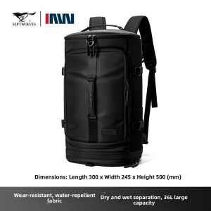 SEPTWOLVES | New Travel-Compatible Laptop Backpack
