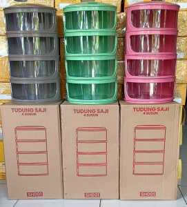 TUDUNG SAJI 4 SUSUN / RAK LAUK 4 SUSUN