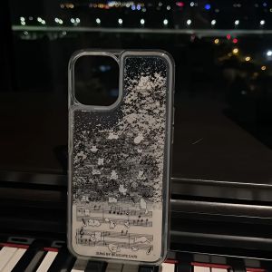 Fall Winter Snowflake Sandflow Shell iPhone16 pro Max Creative Atmosphere 15Promax Personality Protection 14Plus Niche 13Pro Unique 12/11 Anti-Fall Soft Case