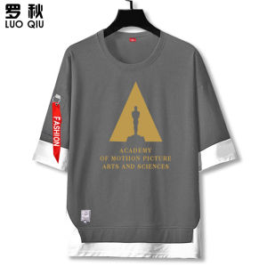 LUOQIU | Áo Thun Nam Tay Ngắn In Hình Lễ Hội