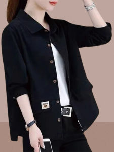 Elegant French Designed Loose Jacket Shirt