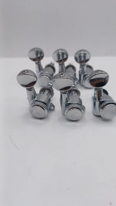 Dryer Tuning Machine Peg Pemutar Senar Locking Oval 6 In line Chrome