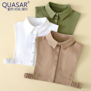 New Arrival Corduroy Thickened plus Size Multi-Color Detachable Collar Womens Easiest for Match Autumn and Winter Shirt with Sweater Sweatshirt Fake Collar