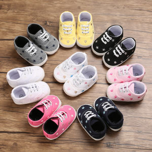 New Heart-Shaped Baby Shoes For Boys And Girls Cute Non-slip Sneakers Soft Soled Leather Stylish Walking Shoes Baby Shower Shoes