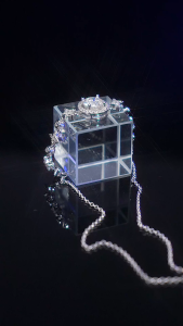 LOVETIA Gelang Moissanite Napas Bayi Wanita 1.0 Ct Bulat S925 Perak Bracelet Sertifikat GRA XRZ027