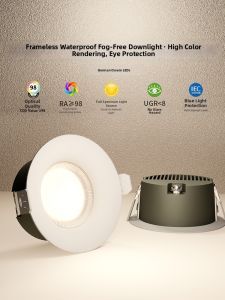 JINFI | Curved Edge Frameless Waterproof LED Recessed Downlight 75mm