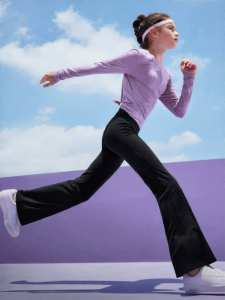 moodytiger | Girls Autumn Winter Fleece Lined Stretch Flared Athletic Pants