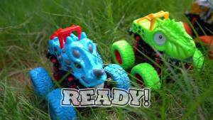 LODBY Dinosaur Toys for 2 3 4 5 Year Old Boys - Monster Truck Toys for Toddlers Boys Ages 2-4-6 - Push and Go Cars Dinosaur Toys for Kids 3-5 Year Old Boy Christmas Birthday Gifts