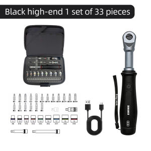 Ratcheting Electric Wrench 3.6V Type-C Rechargeable 1/4 Drive Socket for Automotive Repair Home Maintenance DIY Project