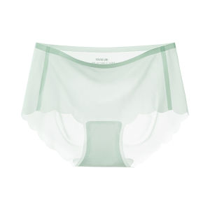 MiiOW | Large Size Ice Silk Seamless Womens Underwear Breathable Summer Thin Triangle Shorts Comfortable Non-Marking Pants