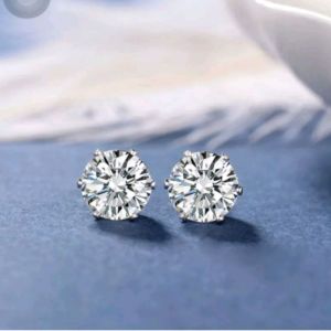 Anting Tusuk Sterling Silver Jarum Xuping Lapis Emas Zircon CXA156