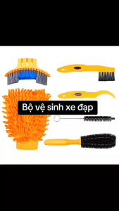 Bộ dụng cụ vệ sinh chùi rửa xe đạp 6 món giúp vệ sinh bảo dưỡng xe đạp nhanh chóng dễ dàng tiện lợi KAVISOTA