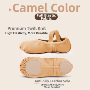 ceyekids | Soft Bottom Ballet Dancing Shoes Elastic Fabric