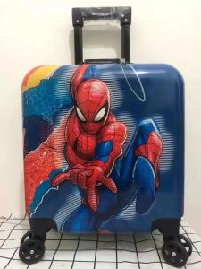 Vali Du Lịch Trẻ Em 18 Inch Hình Thỏ Hoạt Hình 3D Có Khóa Kéo Có Bánh Xe Đa Năng Cho Trẻ Mẫu Giáo Nam Và Nữ