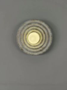 Japandi Wabi-sabi Wall Light LED Circular Wall Sconce Vintage Resin Lamp for Aisle Hallway Bedroom Living Room Home Decor Light