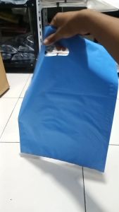 HD Oval Plong Warna Polos uk 25x35 (100pcs) Kantong Packing Plastik Olshop Bungkus Baju Celana