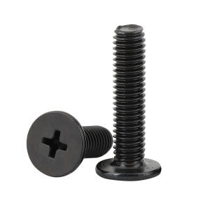 Black Flat Head Stainless Steel Screws