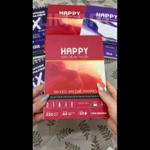 Sổ Vẽ Happy Mixed Media – Giấy Mỹ Thuật Đa Chất Liệu 200/220gsm – Nhiều Khổ A3 A4 A5 LIM ART