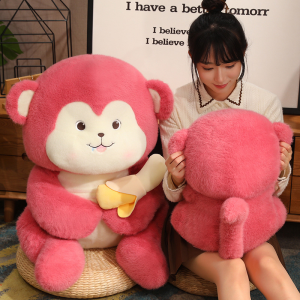 Monkey doll Gấu bông Khỉ Kéo Chuối Khỉ Ôm Chuối màu hồng dễ thương mẫu mới