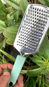 Parutan Keju Serbaguna Gagang Warna Peeler Serutan Kentang Berbahan Stainless Steel Alat Parut Buah