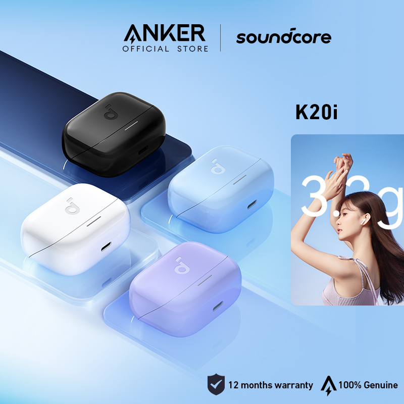 Anker soundcore K20i Semi Earbuds with Mic 13mm Drivers TWS Customs E22 Headphones Bluetooth 5.3 Headsets for Cellphone Earphones Wireless Bluetooth for iPhone Android Phone A3994