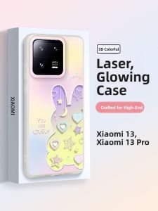 Asina | Gradient Heart Bunny Cartoon Silicone Case for Xiaomi 14