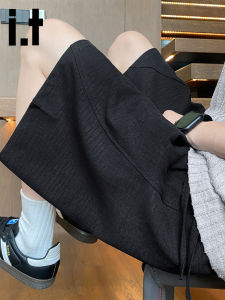 izzue | Quần Short Đen Chất Linen Thời Trang Mùa Hè Cao Cấp