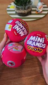 Bandai | New ZURU Mini Brands Kawaii Kitchen Series 2 Blind Box DIY Mini Food Collectibles Surprise Capsule Toys Mini Food Toys