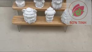 Tượng thạch cao lẻ từng con 12 con giáp size bé 6-8cm ( ko kèm màu cọ )