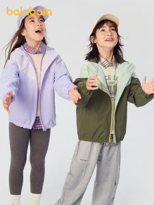 Balabala เสื้อฮู้ดชายแจ็คเก็ตกันลมเสื้อแบบหลวม2025ฤดูใบไม้ผลิฤดูใบไม้ร่วงใหม่