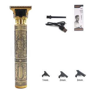 Professional Hair Barber Trimmer Hot Sale Vintage T9 Optional 9 limit combs Electric Cordless HairCutting Machine Shaver